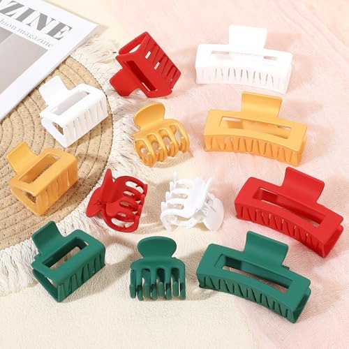 SMKSL 12 Pcs Hair Claw Clips for Women & Girls 3 Styles Hair Accessories - Image 3