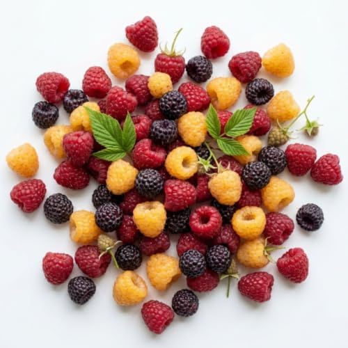 2 Mix Raspberry Live Plants, 4-8" Tall Fruit Starters - Image 2