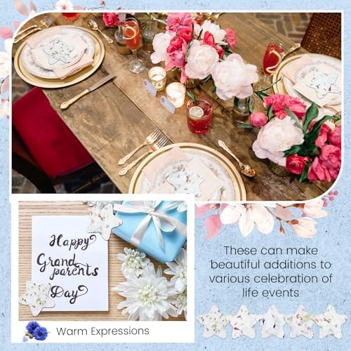 Dunzoom 50 Pcs Plantable Seed Paper Tags Wildflower,Star - Image 3