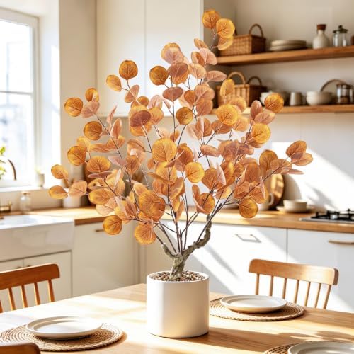 Caxchiling Artificial Fall Eucalyptus Tree 2FT, Faux Potted Tree Indoor - Image 3