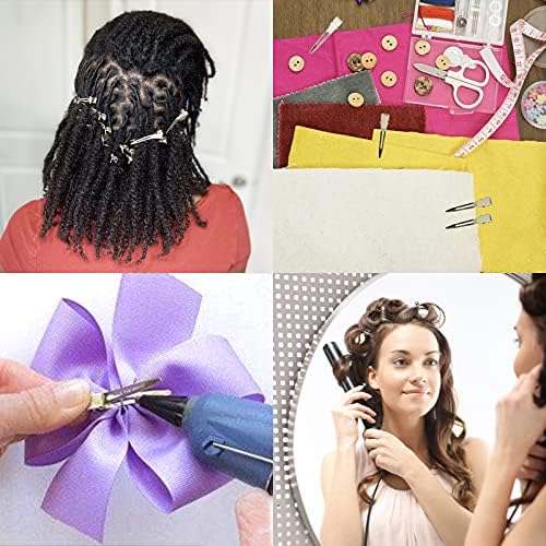 HiJeaton Metal Silver Loc Clips for Hair Retwist Dread Pin Curl Pro Styling - Image 3