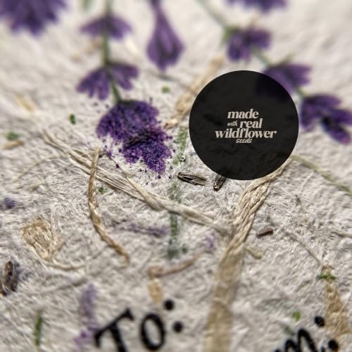 48 Lavender Floral Plantable Seed Paper Gift Tags - Image 5