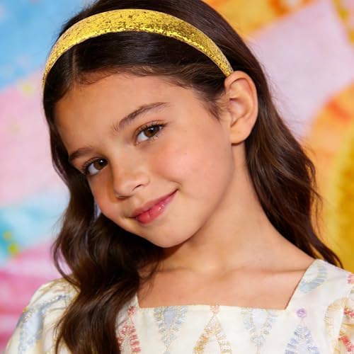Headbands for Girls, 3 Pack Mardi Gras Glitter Girls Headbands - Image 3