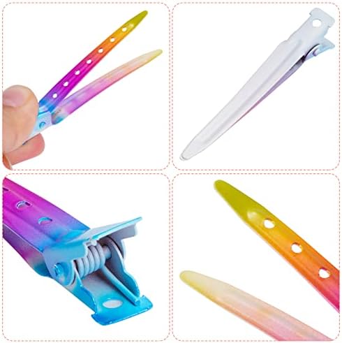 Bantoye 24 Packs Duck Bill Clips 2.75 Inch Metal Alligator Clip, Rainbow - Image 3