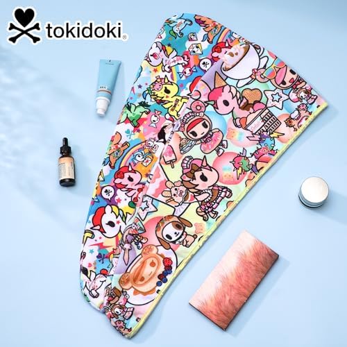 tokidoki Microfiber Hair Towel, Unicorno Hair Wrap,2 Pack Hair Dryer Towels - Image 6