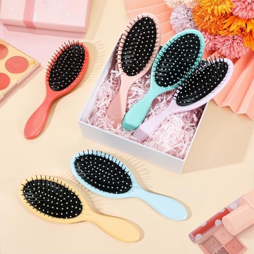 Nuenen 6 Pcs Wet Detangling Hair Brush, Dry Soft Bristle, Fresh Color - Image 2