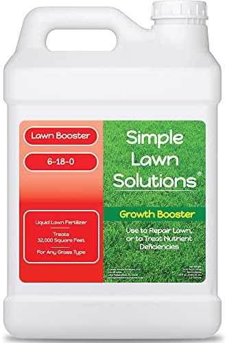 Extreme Grass Growth Lawn Booster- Liquid Spray Concentrated Fertilizer with Humic Acid- Any Grass Type- Simple Lawn Solutions (2.5 Gallon) by SimpleLawnSolutions
