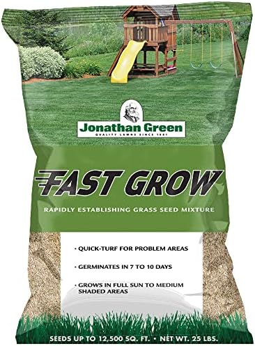 Jonathan Green Fast Grow Grass Seed - Cool Season Lawn Seed - 25 lb by JonathanGreen
