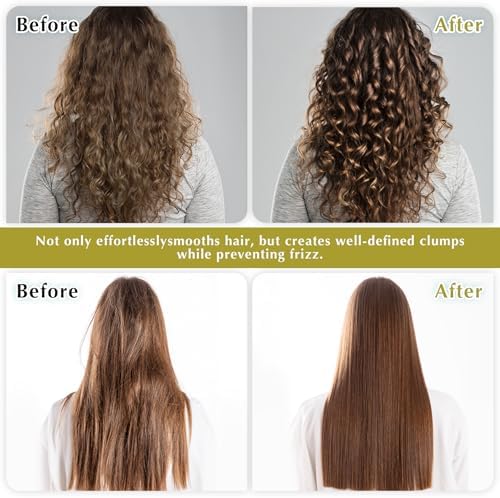 Curl Defining Brush, Vented Curly Hair Brush for Effortlessly Detangling Shaping and Defining Women's Men's Curls on All Wet or Dry Hair Types, Reduces Frizz (Matcha Green) - Image 4