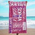 JML Personalized Beach Towel with Name, Custom Beach Towel with Name, Customized Microfiber Pool Towel, Quick Dry & Absorbent Swim Towel for Adult,Anniversary, Birthday, Summer Holiday,Vacation by JML