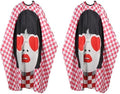 Professional Hair Cutting Cape(2 Pack), Salon Barber Cape with Adjustable Snap Closure by YELEGAI
