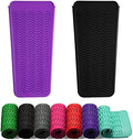 ZAXOP 2 Pack Heat Resistant Silicone Mat Pouch for Flat Iron, Curling Iron,Hair Straightener,Hair Curling Wands,Hot Hair Tools (Purple & Black) by ZAXOP