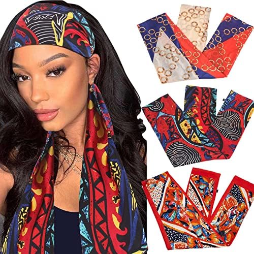 XTREND Satin Edge Laying Scarf Wrap Headband edge Laying Scarf for lace Wigs Non-slip Hair Wrap Satin Wig Grip For Wig by XTREND