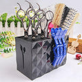 Salon Barber Scissors Shear Holder Rack for Hairdressers, Scissor Storage Case Keeper Modern Hairdressing Combs Clips Desktop Desk Organizer Accessories for Babers Station Office Home - Black by Flytreal
