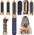Hair Dryer Brush 5 in 1, Negative Ion Blow Dryer Brush Set - 110,000 RPM High -Speed Hot Air Brush Air Styler Curling Wrap Air Curler,Curling Iron Hair Styling Tools for Straight Curl Drying Smoothing by Unknown