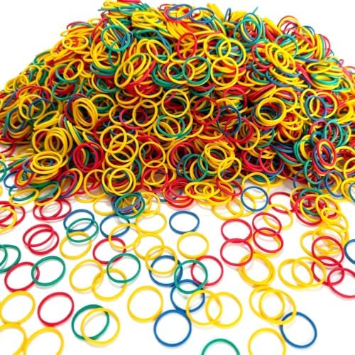 AIWOQI Rubber Bands mini 2000pcs Samll Elastic Bands Office Supplies - Image 2