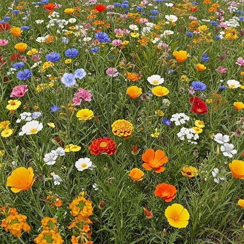 Ferry-Morse Dwarf Rainbow Bulk Wildflower Seeds, 390,000+, 1 lb by FerryMorse