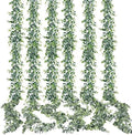 Sggvecsy Artificial Eucalyptus Garland 6 Pack Fake Eucalyptus Greenery Garland Faux Hanging Plants Artificial Vines, 5.6 Feet/Strand for Wedding Backdrop Arch Wall Table Party Outdoor Festival Decor by Sggvecsy
