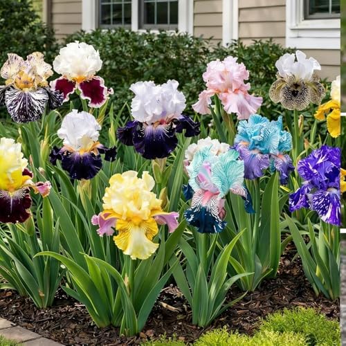150 Iris Seeds for Planting Outdoor, Non-GMO Heirloom Mixed Bearded Varieties, Perennial, Vibrant Fragrant Blooms, Deer & Drought Tolerant, for Garden Beds, Rock Gardens and Patio Border - Image 4
