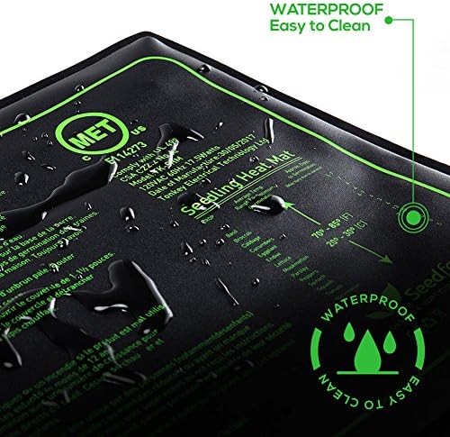 MET Certified 2 Pack Seedling Heat Mat, Seedfactor Waterproof Durable Germination Station Heat Mat, Warm Hydroponic Heating Pad for Indoor Home Gardening Seed Starter(10" X 20") - Image 5