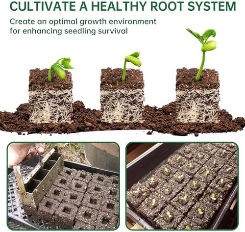 Soil Blocker, 2 Inch Soil Block Maker with 3 Sizes Seed Pins & Comfortable Handle 4 Cell Handlheld Soil Blocking Tool for Seed Starting, Grow Seedling, Outdoor Plants, Greenhouses, Garden - Image 5