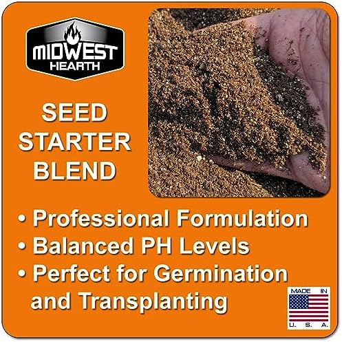 Seed Starter Soil Mix for Germination and Growth, Made in USA, 4 Dry Quarts - Image 2