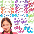 20pc Ponytailers Ponytail Balls Hair Elastics, 18mm Round-Value Pack Fun by Expressions