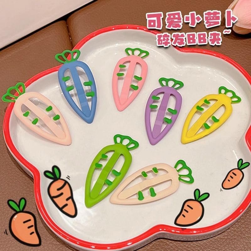 (36 Pcs) Super Cute Girls Hairpin, Mini Size Fruit Pineapple Carrot Strawberry Apple Banana Cherry Hairpin Baby Girl Hair Clips Decoration Salon Hairstyle Hairdressing for Little Kids or Doll-Mix 4 - Image 7
