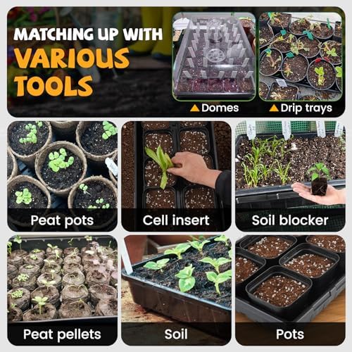 20-Pack 1020 Seed Starter Trays - Extra Thick & Heavy Duty, No Drain Holes - 2.44" Deep Reusable Propagation Trays for Seedlings, Microgreens, Gardening & Greenhouse (20P-1020 Trays No Holes) - Image 6