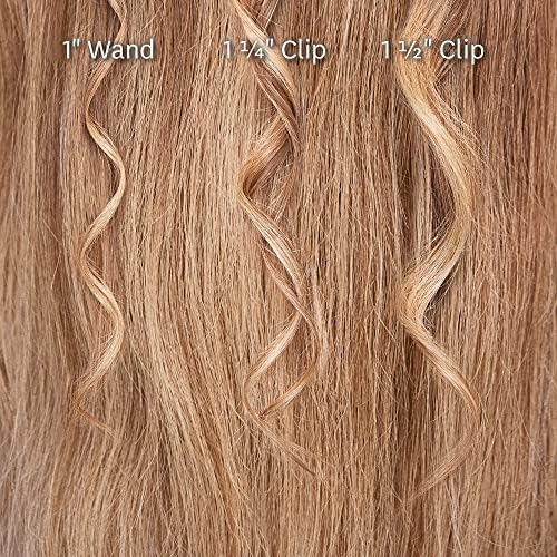 T3 Switch Kit Professional Ionic Interchangeable Curling Iron with 3 Ceramic Clip & Wand Long Barrels for Curling and Waving, 9 Adjustable Heat Settings & Ion Generator, White/Rose Gold - Image 3