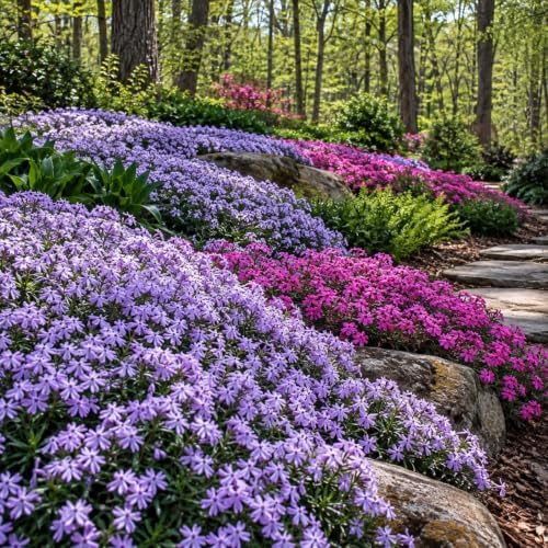 Emerald Blue Creeping Phlox Ground Cover - Live Plant - 4" Pot - Image 4
