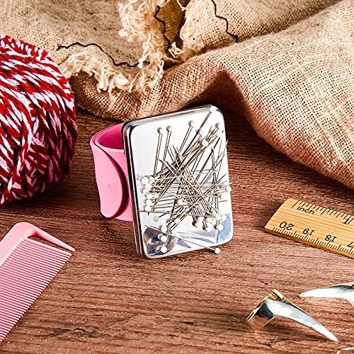 Patelai Stitch Braid Tool Finger 10 Hair Parting Ring,Pink, Silver - Image 6