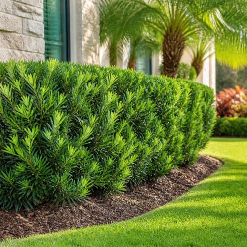 Dwarf Podocarpus Macrophyllus Pringles - 10 Live Plants - Dense Evergreen Low Hedge or Bonsai - Image 4