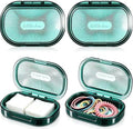 Travel Qtip Holder with Lid,4 Pcs Portable Swab Container,Geen by ESEHGS