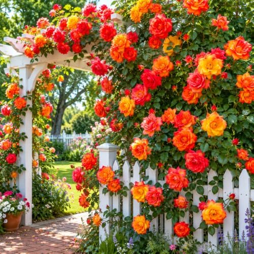 Climbing Rose Plant Live, Multi-Colors Rose Plant, 5-9 Inch Tall - Image 2