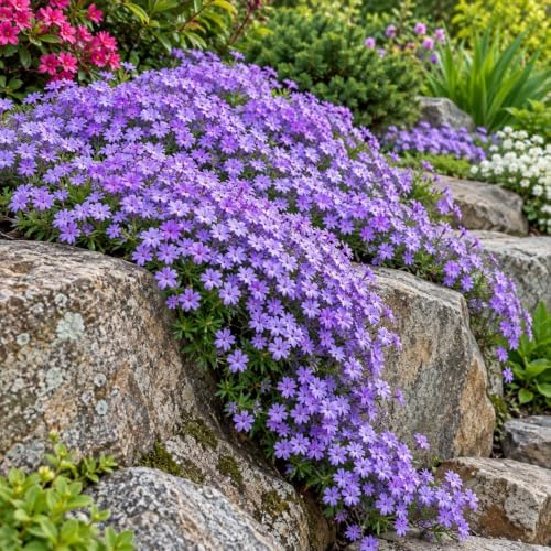 2 Emerald Blue Creeping Phlox Ground Covers - Live Plants - 4" Pots by Unknown