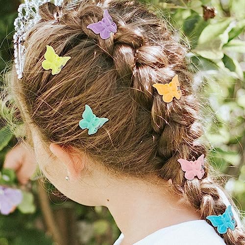 50 Pieces Assorted Color Butterfly Hair Clips, Beautiful Mini Butterfly Hair Clips Hair Accessories for Women and Girls (50 Pack Macarons) - Image 5
