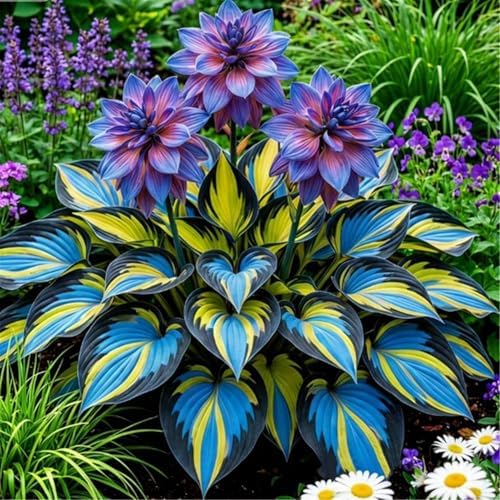 290+ Perennial Hostas for Planting, Low Maintenance Rich Foliage, Heart Shaped Leaves, Outdoor Garden Attract Pollinators Bonsai Decoration Non-GMO Heirloom Hosta Plants Seeds - Image 2