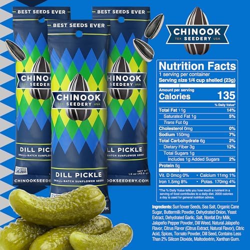 Chinook Seedery Sunflower Seeds to Eat - Dill Pickle - 1.5 oz 12 Pack - Image 2