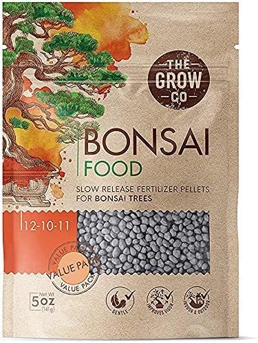 Bonsai Fertilizer - Gentle Slow Release Plant Food Pellets - Ideal for All Indoor and Outdoor Bonsai Tree Plants in Pots (5 oz) by The+Grow+Co