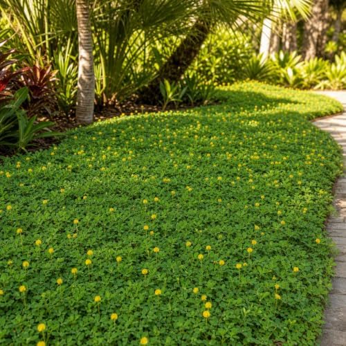 Ornamental Peanut Grass | 50 Live Fully Rooted Plants | Arachis Glabrata | Low Maintenance Drought Tolerant Groundcover, Yellow Flowers, Lawn Alternative - Image 2