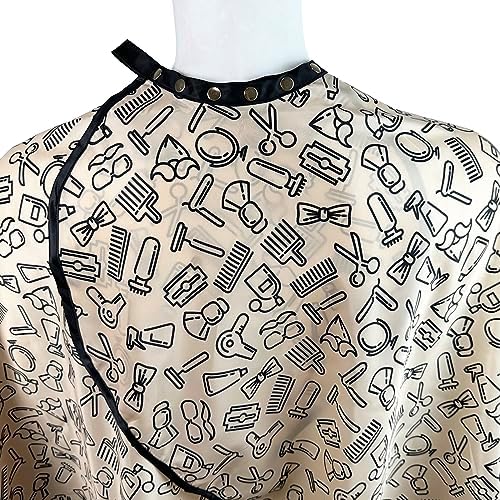 Pelocapa Barber Cape for Men Hair Salon Cape with Snaps Waterproof Professional Hairdresser Designer Cape Gown- 63”× 56” - Image 2