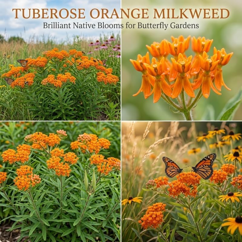 2 Live Milkweed Plant, Orange Tuberose Milkweed Live Plant, 4-6 Inch Tall, Flowering Milkweed Plant for Outdoor Gardens, Easy to Grow - Image 5