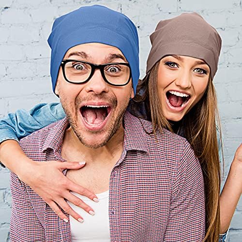 SATINIOR 6 Pcs Satin Lined Sleep Cap Beanie Night - Image 5