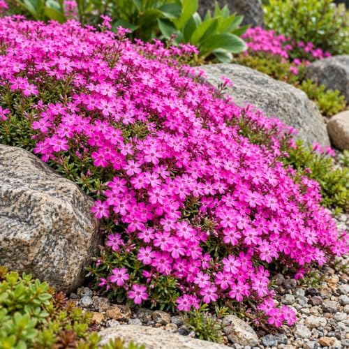 2 Drummond's Pink Creeping Phlox Ground Covers - Live Plants - 4" Pots - Image 5