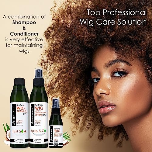 Awesome Synthetic Wig Care Kit, Shampoo & Leave-In Conditioner, 3-Pack - Image 6