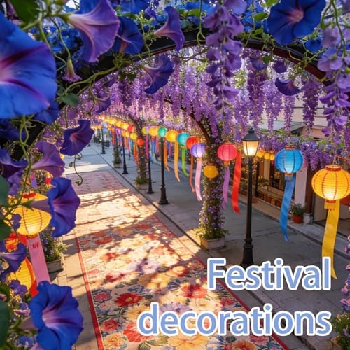 Morning Glory Seed for Planting Outdoor, Classic Trellis Climber, 300 Seeds - Image 4