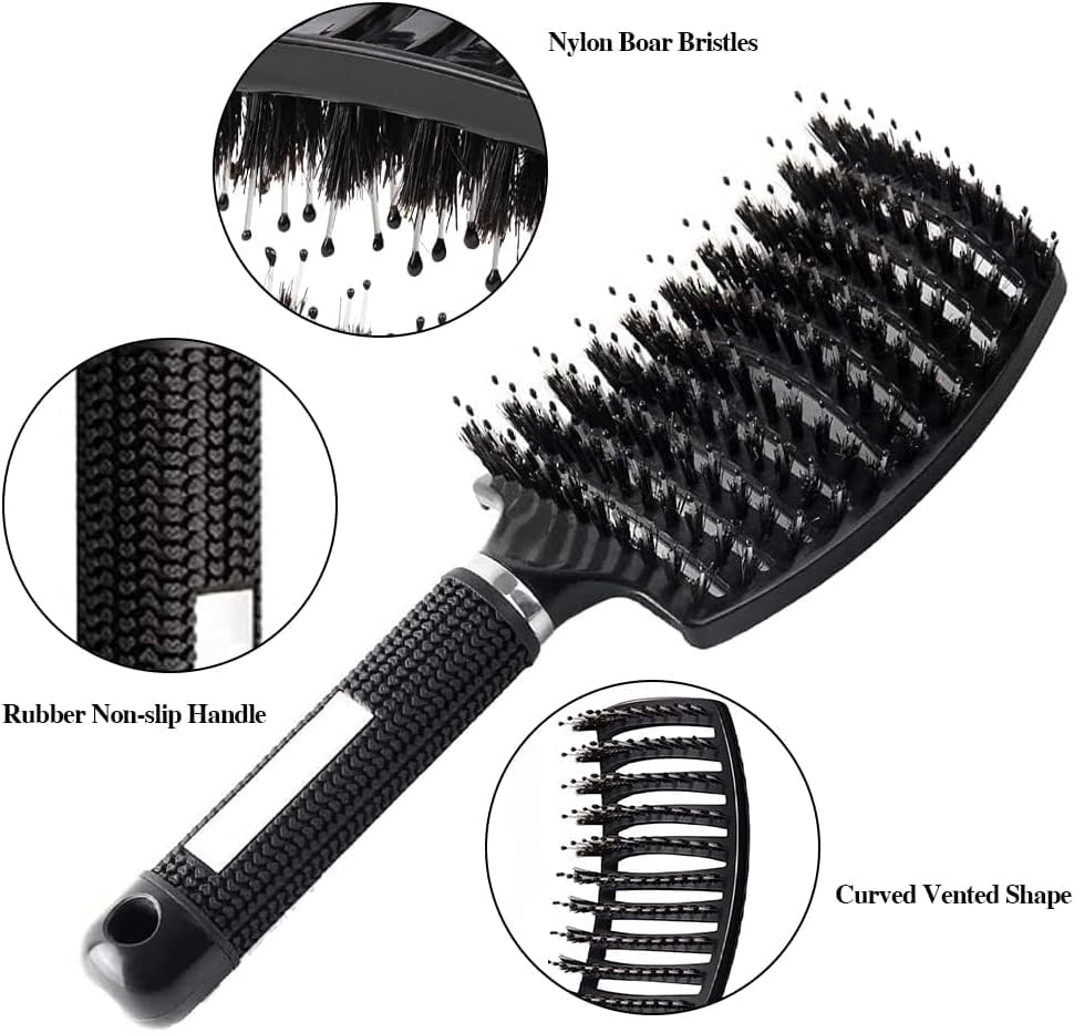Curly Hair Brush Set for Women Hair Brushes Designed for Family Daily Care - Image 6