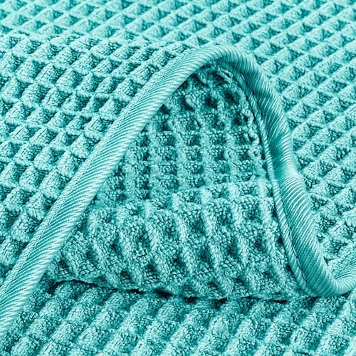 POLYTE 430 GSM Poly Blend Microfiber Quick Dry Waffle Hand Towel, 16x30 in - Image 4