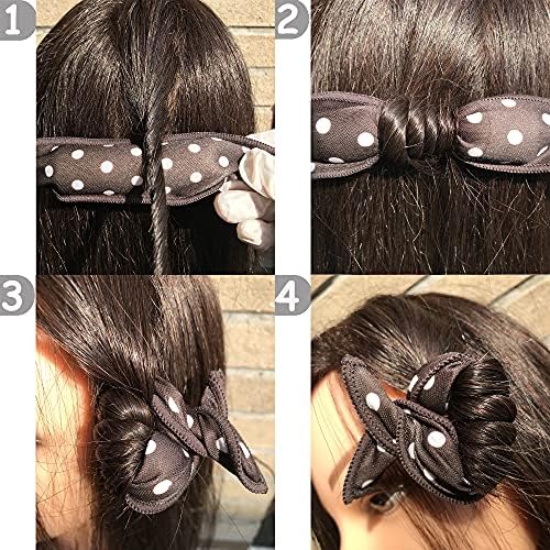 Aimin Soft Satin Sponge Rollers for Heatless Overnight Curls - No Heat Foam Curlers for Long Hair (30 pcs, black) - Image 3